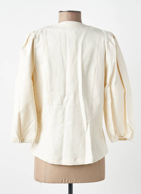 Veste casual coupe cintrée beige FÊTE IMPÉRIALE femme