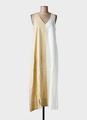 Robe longue sans manche sans manche beige ALPHA STUDIO femme