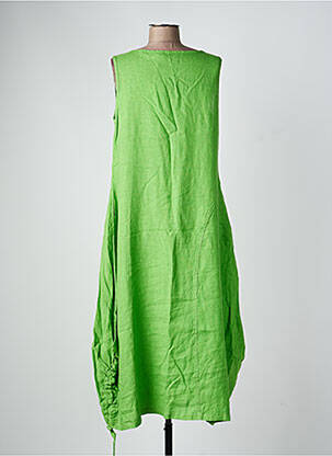 Robe longue sans manche sans manche vert HARIS COTTON femme