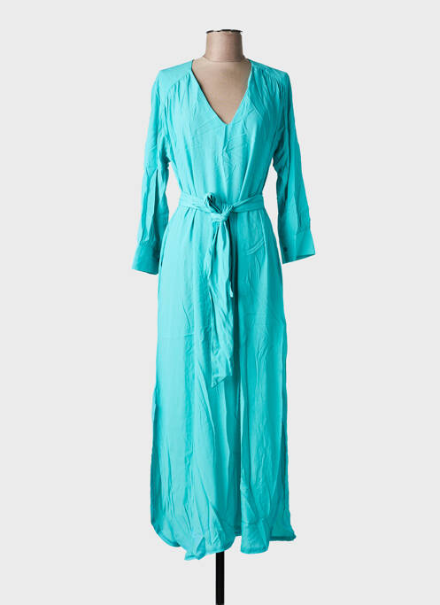 Robe longue manches longues manches longues bleu SEVENTY femme