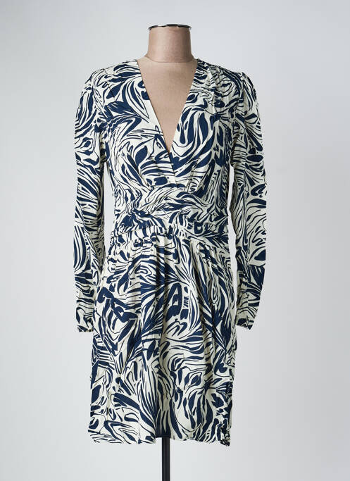 Robe courte manches longues manches longues bleu BA&SH femme
