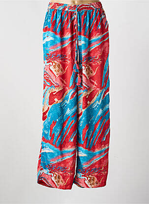 Pantalon droit taille élastique rouge YYDS (YOUR YOUTHFUL DRESS STYLE) femme