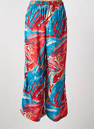 Pantalon droit taille élastique rouge YYDS (YOUR YOUTHFUL DRESS STYLE) femme