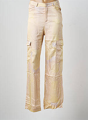 Pantalon cargo coupe droite beige FÊTE IMPÉRIALE femme