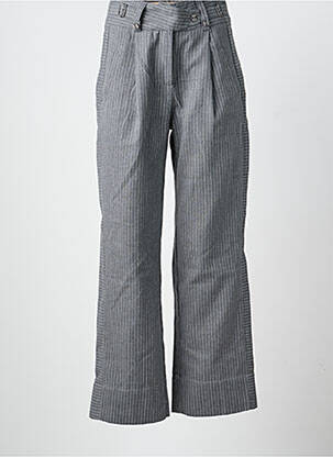 Pantalon droit fermeture zippée sous rabat boutonné gris SKATÏE femme