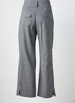 Pantalon droit fermeture zippée sous rabat boutonné gris SKATÏE femme