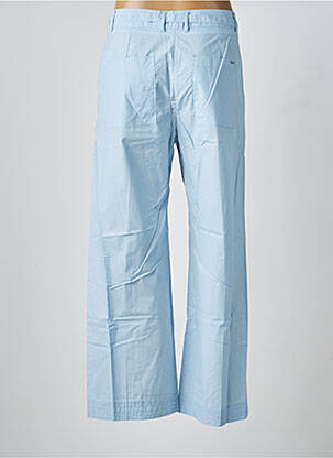 Pantalon flare fermeture zippée sous rabat avec crochet bleu SEVENTY femme