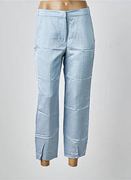 Pantalon 7/8 taille élastique bleu SEVENTY femme