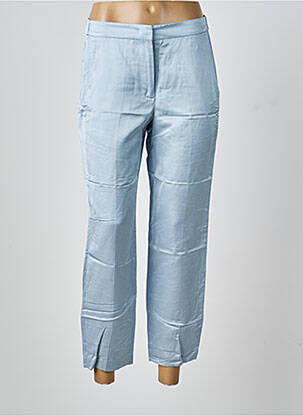 Pantalon 7/8 taille élastique bleu SEVENTY femme