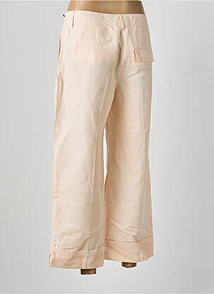 Pantalon 7/8 fermeture zippée sous rabat boutonné rose SEVENTY femme