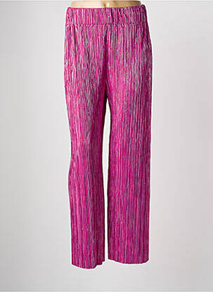 Pantalon droit taille élastique violet FÊTE IMPÉRIALE femme