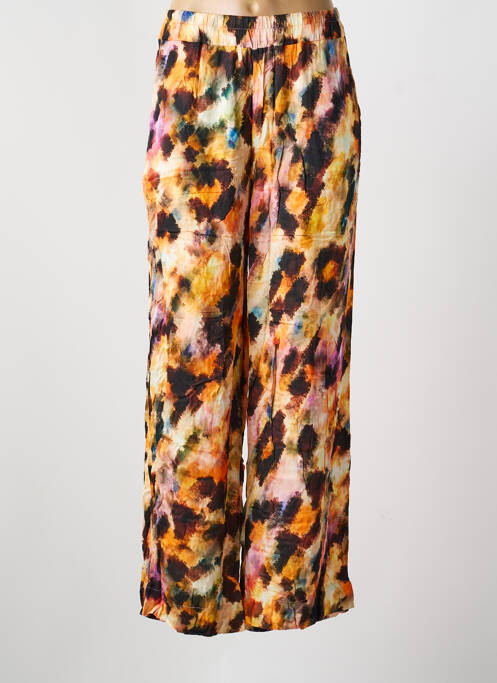 Pantalon droit taille élastique noir MAEVY femme