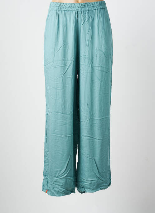 Pantalon droit taille élastique vert MAEVY femme