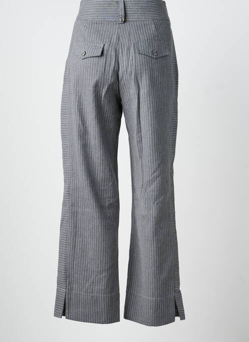 Pantalon droit fermeture zippée sous rabat boutonné gris SKATÏE femme