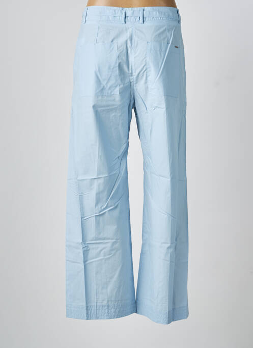 Pantalon flare fermeture zippée sous rabat avec crochet bleu SEVENTY femme