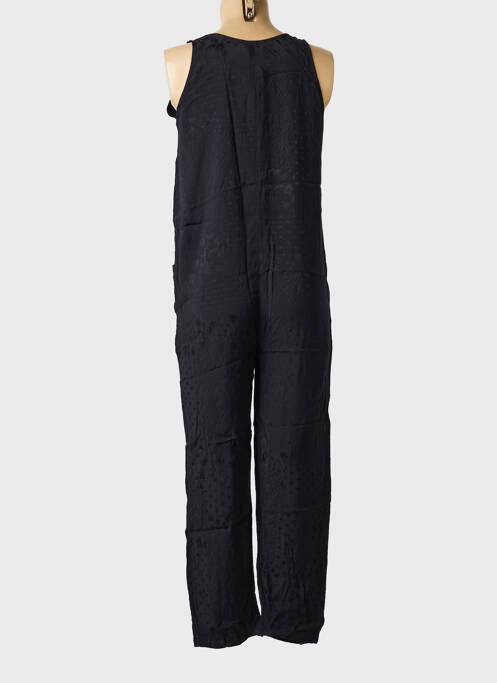Combi-pantalon fermeture boutonnée sur le devant sans manche noir MAEVY femme