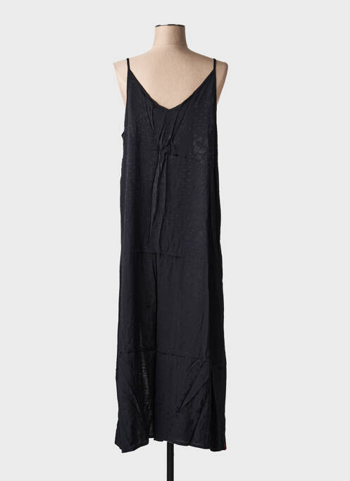 Robe longue coupe fluide fines bretelles noir MAEVY femme