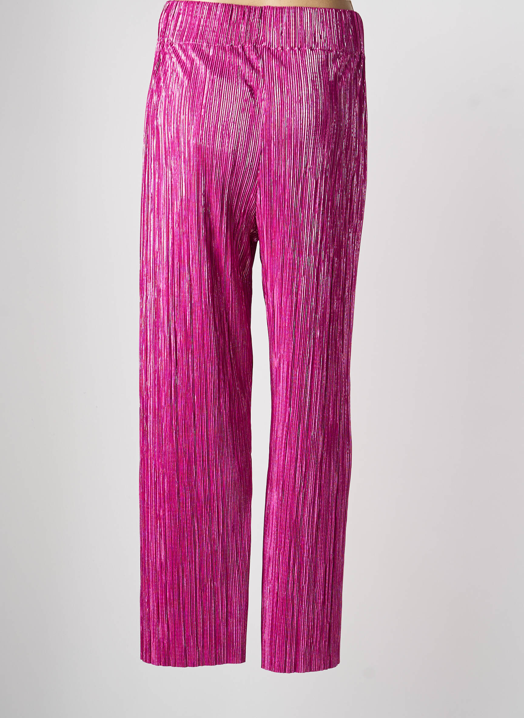 Pantalon droit taille élastique violet FÊTE IMPÉRIALE femme