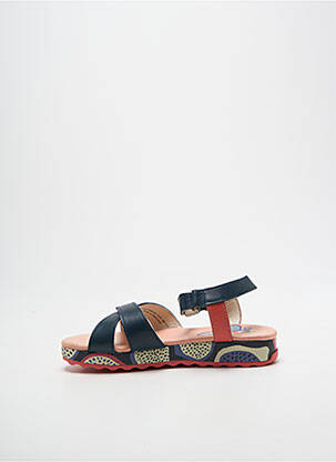 Sandales/nu pieds fermeture scratch bout ouvert bleu CAMPER fille