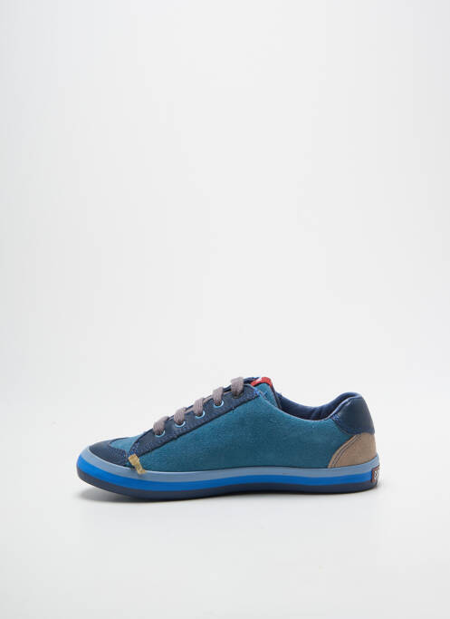 Baskets semelle amovible bout rond bleu CAMPER garcon