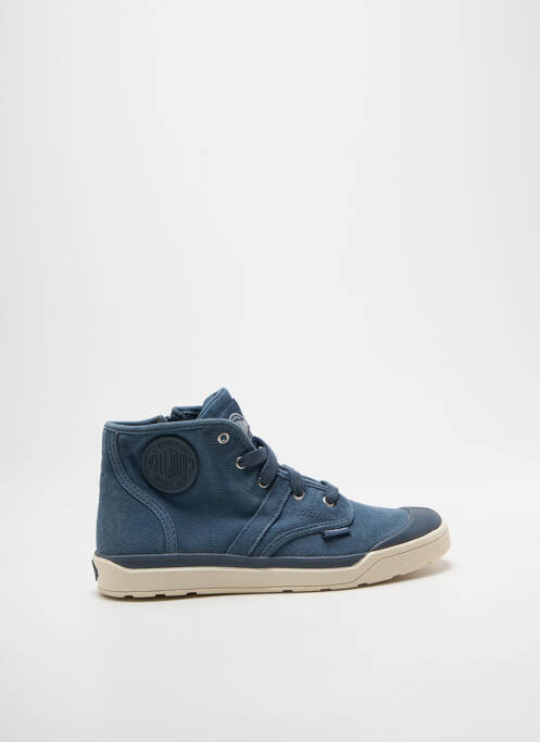 Bottines/boots fermeture zip et lacets bout rond bleu PALLADIUM garcon