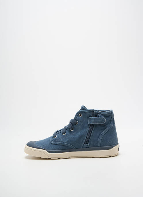 Bottines/boots fermeture zip et lacets bout rond bleu PALLADIUM garcon