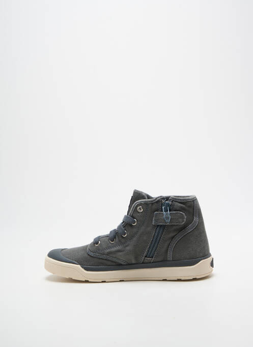 Bottines/boots fermeture zip et lacets bout rond gris PALLADIUM garcon