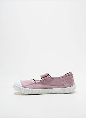 Ballerines bout rond bout rond violet VICTORIA fille