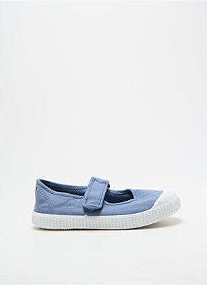 Ballerines bout rond bout rond bleu VICTORIA fille