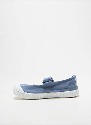 Ballerines bout rond bout rond bleu VICTORIA fille
