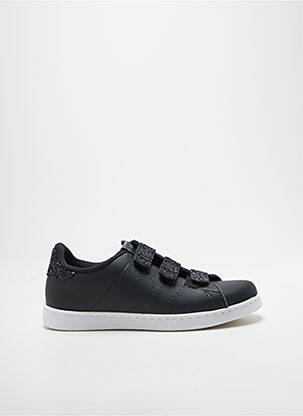 Baskets tissage tissage pailleté talon plat jusqu'à 3cm noir VICTORIA femme