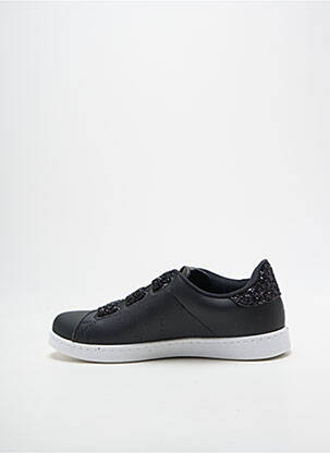 Baskets tissage tissage pailleté talon plat jusqu'à 3cm noir VICTORIA femme