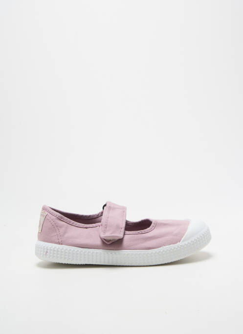 Ballerines bout rond bout rond violet VICTORIA fille