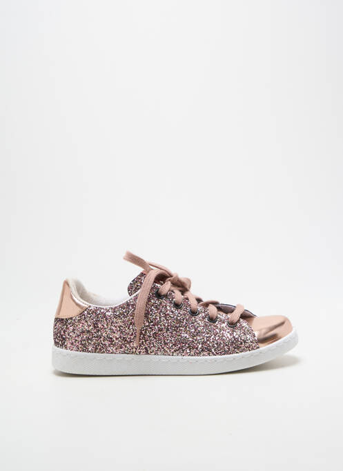 Baskets fermeture lacets bout rond rose VICTORIA fille