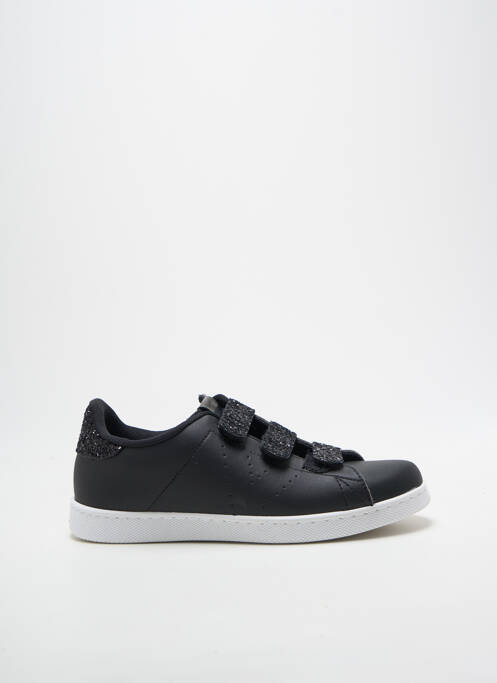 Baskets tissage tissage pailleté talon plat jusqu'à 3cm noir VICTORIA femme