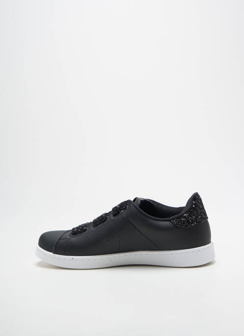 Baskets tissage tissage pailleté talon plat jusqu'à 3cm noir VICTORIA femme