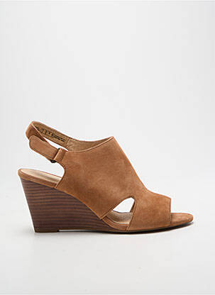 Sandales/nu pieds talon compensé talon de 7 à 9cm marron CLARKS femme