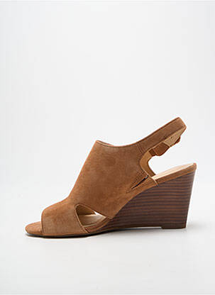 Sandales/nu pieds talon compensé talon de 7 à 9cm marron CLARKS femme