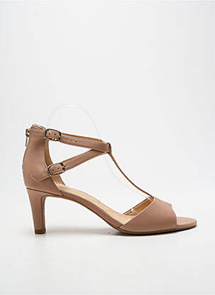 Sandales/nu pieds type de semelle amortissante talon de 4 à 6cm beige CLARKS femme