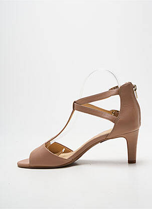 Sandales/nu pieds type de semelle amortissante talon de 4 à 6cm beige CLARKS femme