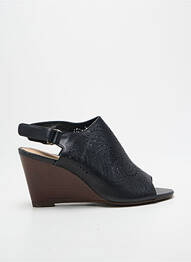 Sandales/nu pieds talon compensé talon de 7 à 9cm noir CLARKS femme