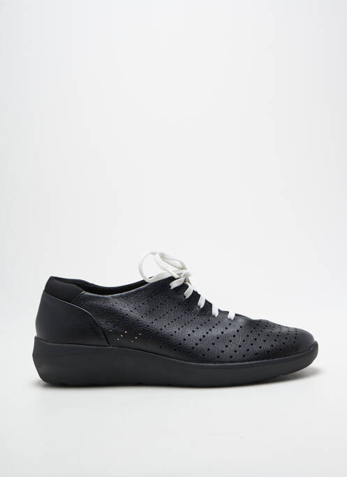Baskets semelle amovible talon de 4 à 6cm noir CLARKS femme
