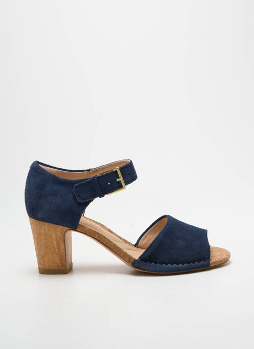 Sandales/nu pieds talon bottier talon de 7 à 9cm bleu CLARKS femme