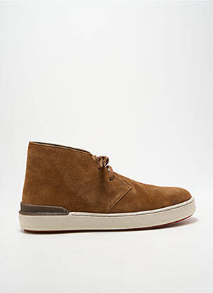 Bottines/boots fermeture lacets bout rond marron CLARKS homme