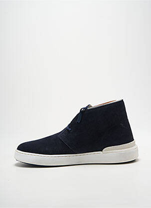 Bottines/boots fermeture lacets bout rond bleu CLARKS homme