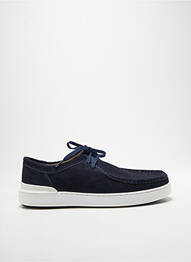 Baskets semelle amovible bout rond bleu CLARKS homme