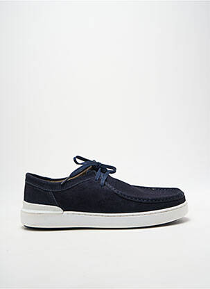 Baskets semelle amovible bout rond bleu CLARKS homme