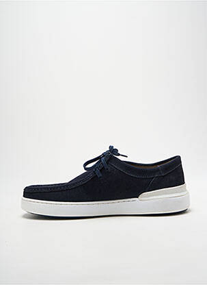 Baskets semelle amovible bout rond bleu CLARKS homme