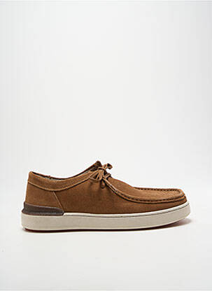 Baskets fermeture lacets bout carré marron CLARKS homme