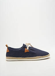 Espadrilles fermeture lacets bout rond bleu ARMISTICE homme